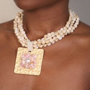 Luxe Shell Beaded Necklace