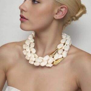 Multi Layer Pearl Ivory Necklace